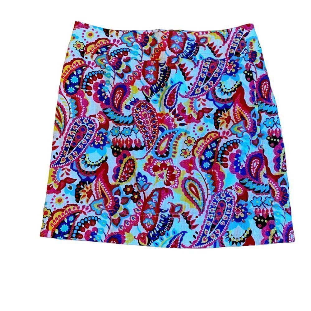 Talbots Paisley Mini Skirt Size 6 P